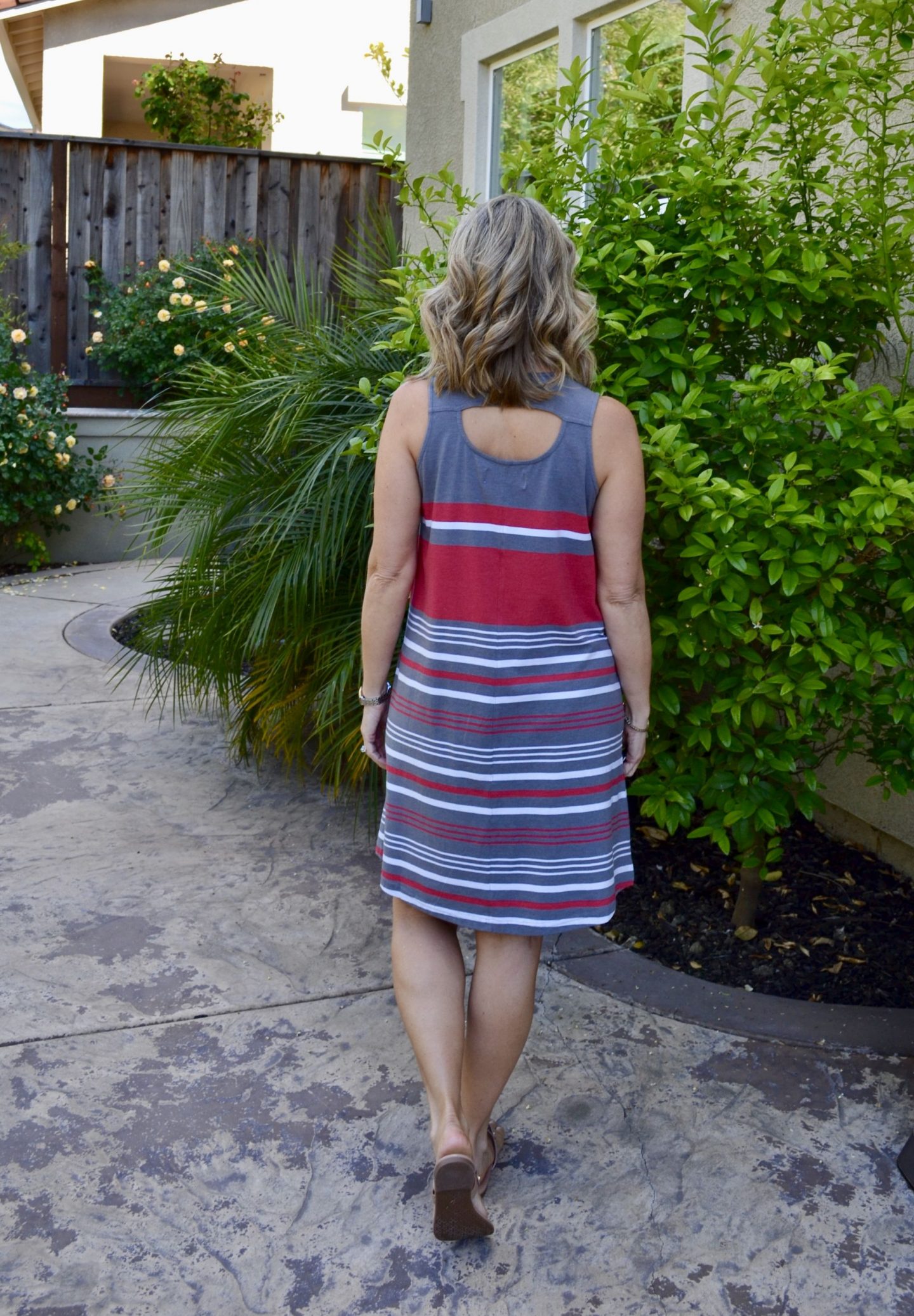 Great knit swing dress with pockets from Aventura