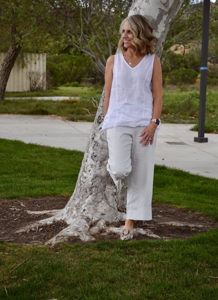 XCVI Wide leg pants & linen top