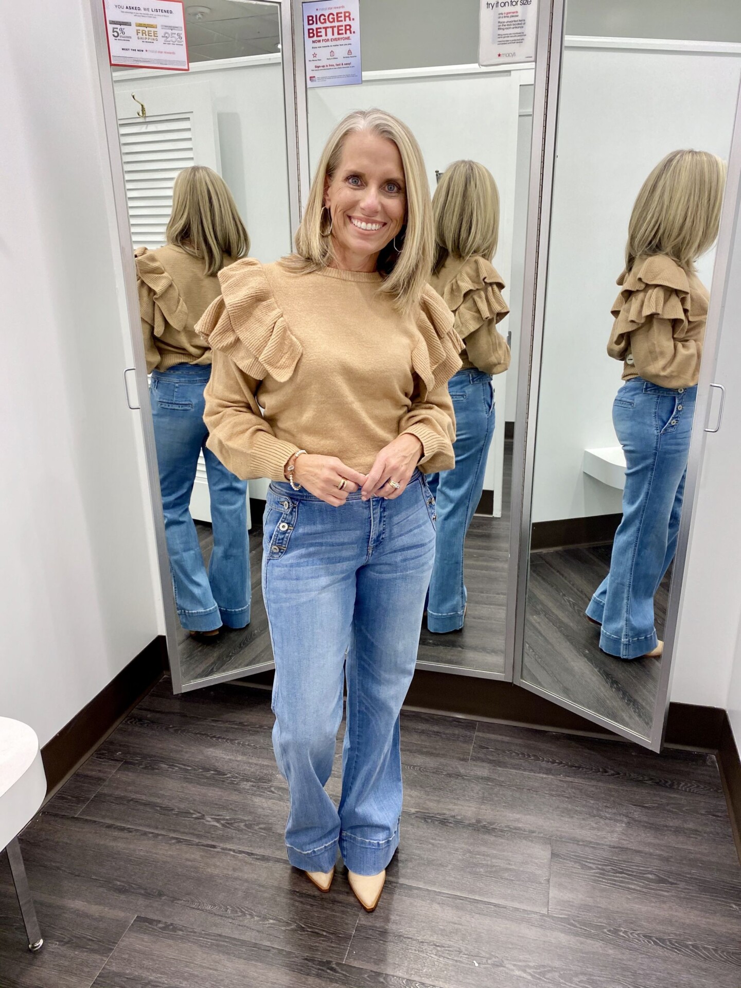 Ruffle Sleeve sweater