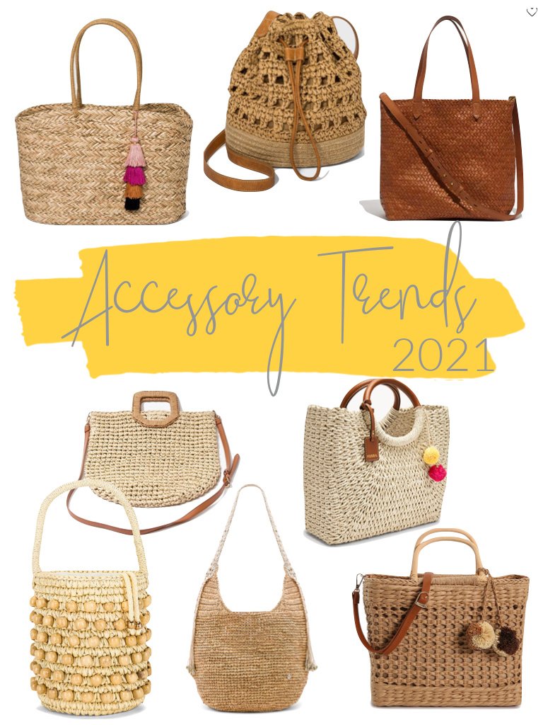 straw bag and market tote