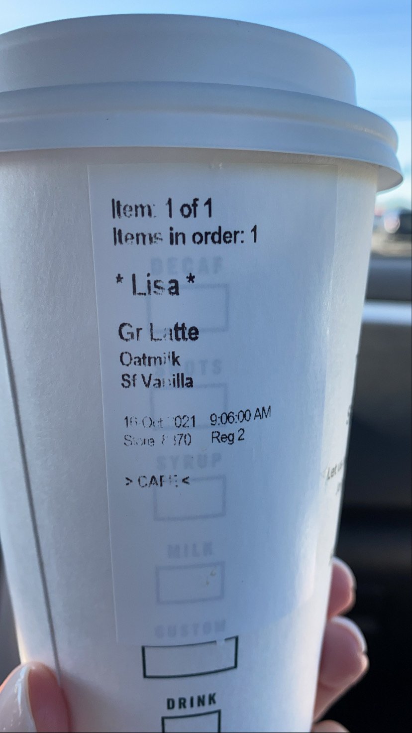 Coffee order