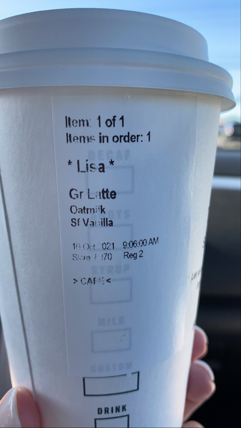 Coffee order