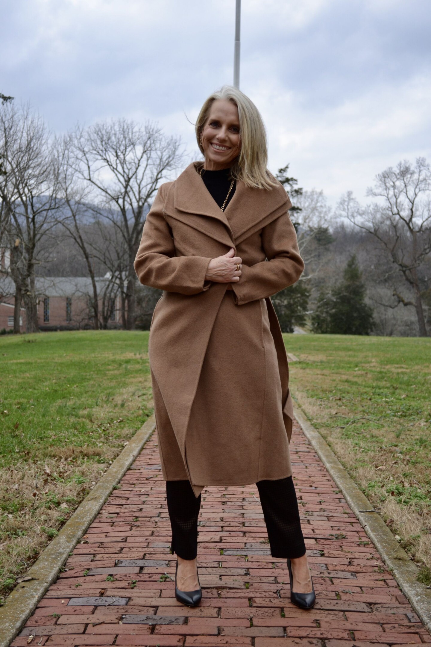Chico's Camel Coat closet staple