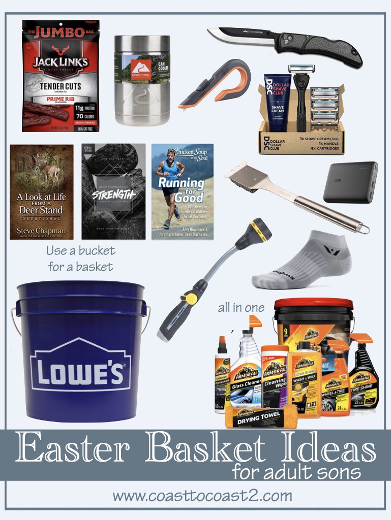 Easter Basket ideas for adult sons
