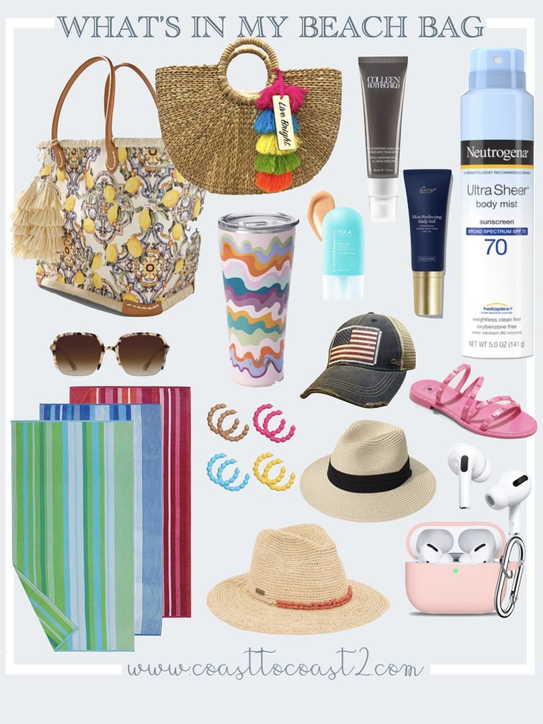 What's In My Beach Bag – Coast to Coast Blog by Lisa Richardson