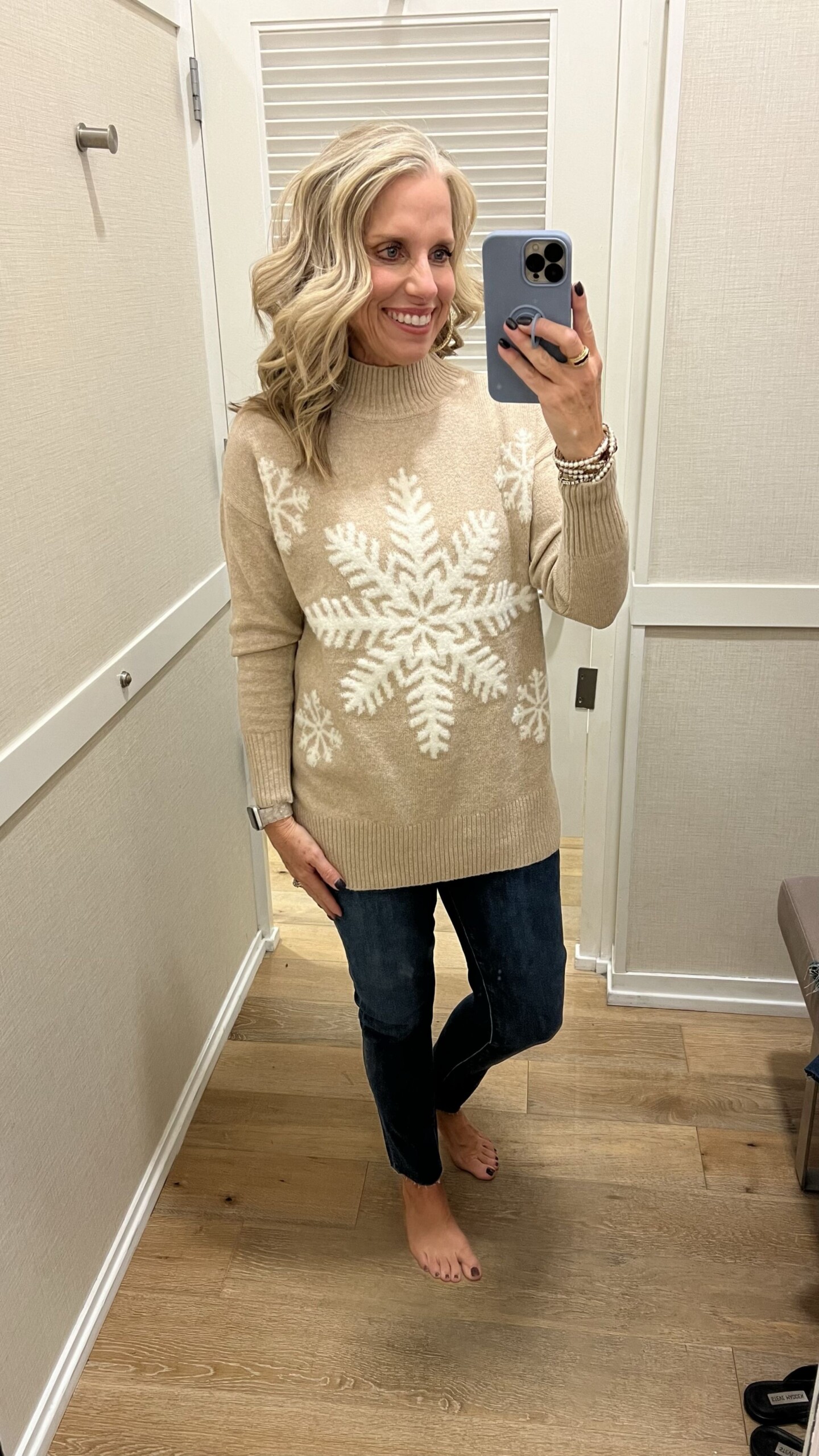 Loft snowflake sweater for fall