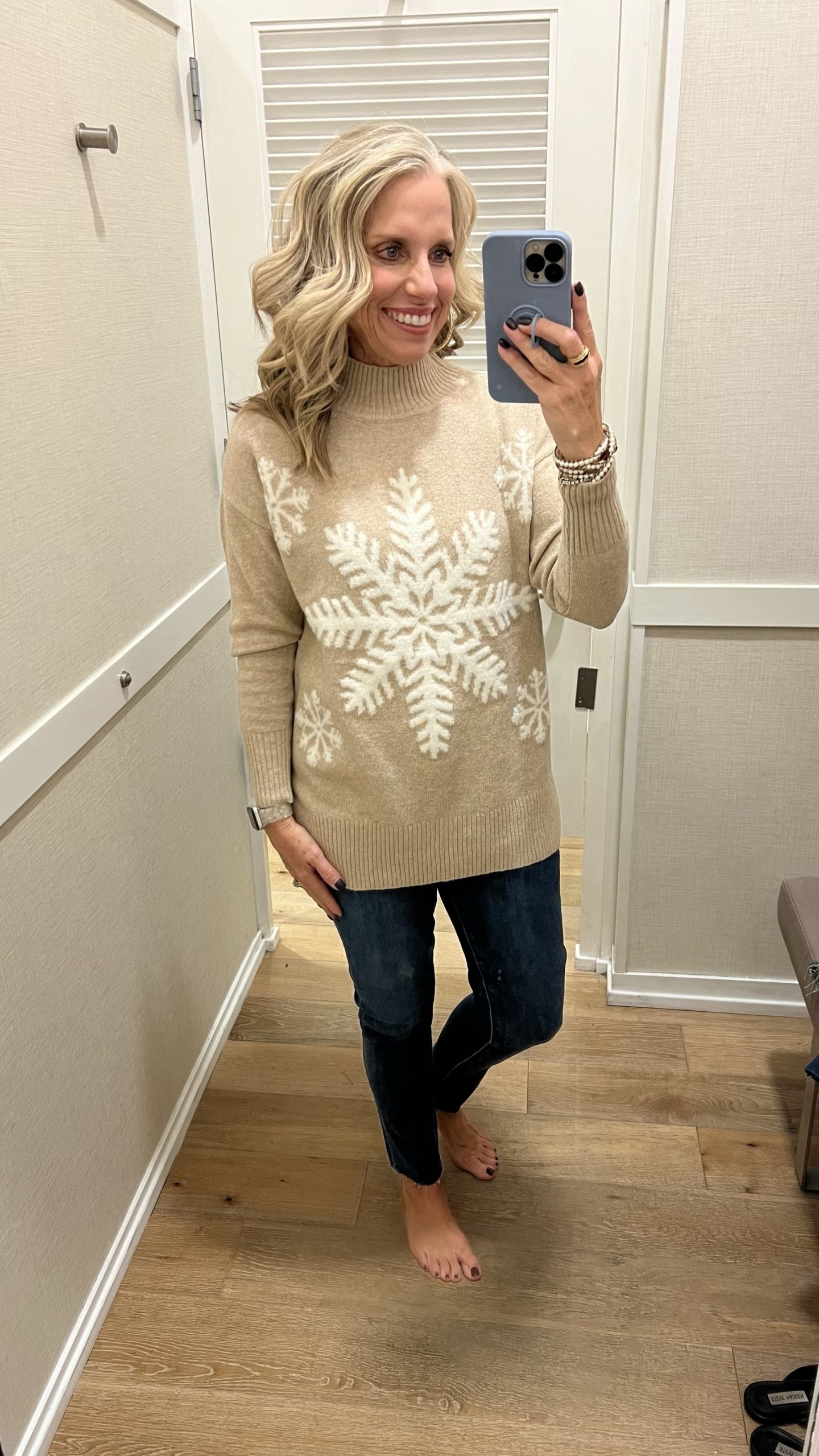Loft snowflake sweater