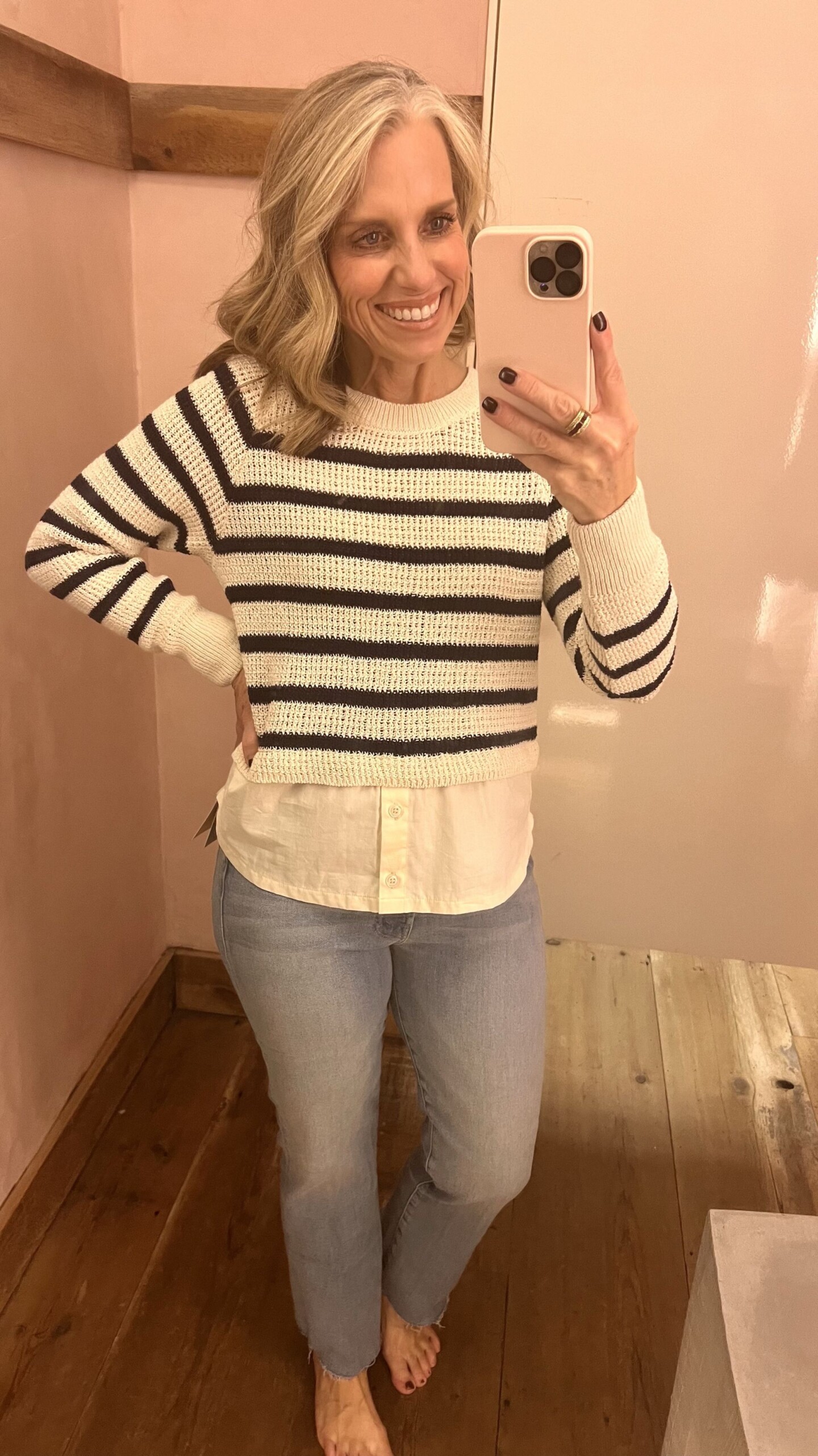 Anthropologie try on
Mother Jeans 