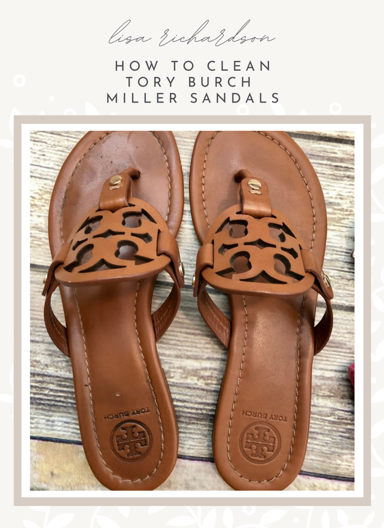 HOW TO CLEAN TORY BURCH MILLER SANDALS